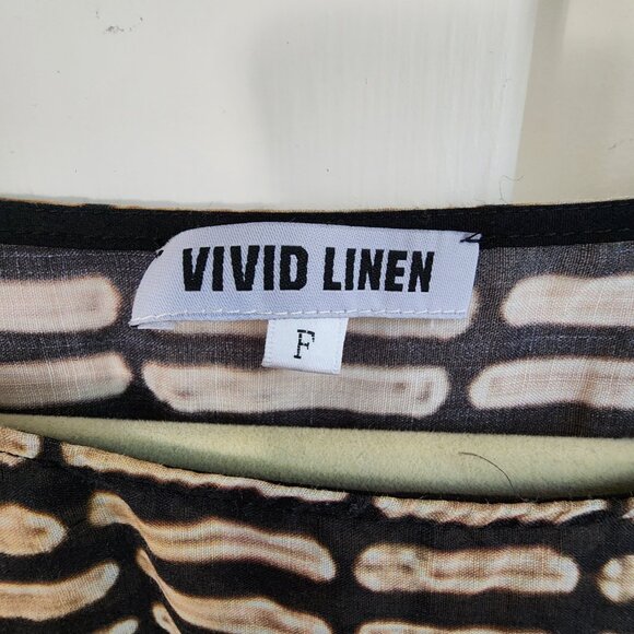 GORGEOUS Vivid Linen Dress, Size Petite - Picture 3 of 3